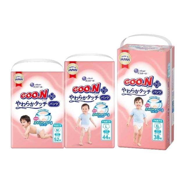 【GOO.N】日本大王境內版柔觸肌 褲型紙尿褲M-XL(跳跳褲)
