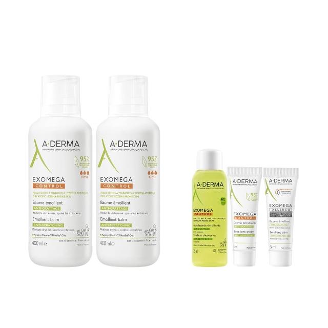 【A-DERMA 艾芙美】官方直營 益護佳強護霜400ml 2入組(強效舒緩乾癢)