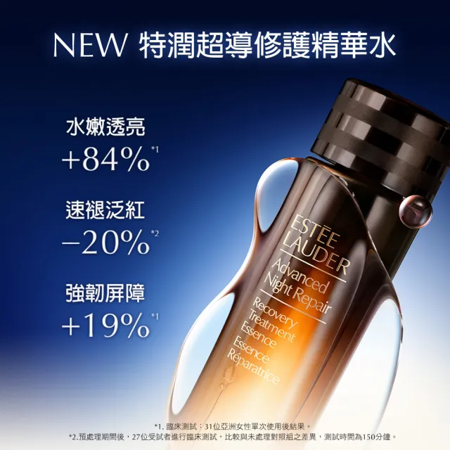【Estee Lauder 雅詩蘭黛】全新上市 特潤超導修護精華水 100ml (超導小棕水/新品/週年慶限定組)