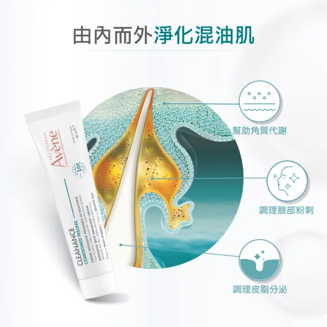 【Avene 雅漾】官方直營 煥亮淨痘速效組(雙酸角質煥亮潔膚露400ml+A醛淨痘精華40ml)