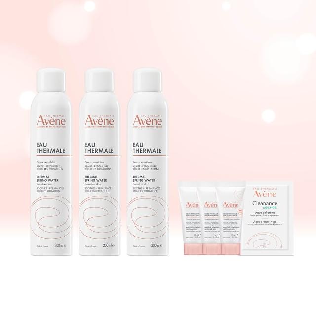 【Avene 雅漾】官方直營 舒護活泉水300mlx3入(保濕化妝水/妝前噴霧)