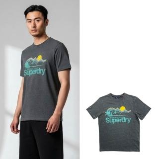 【Superdry】極度乾燥 深灰 漸層 短T superdry 冒險魂 短袖 T恤 土耳其製(短袖 T恤9312CY5)