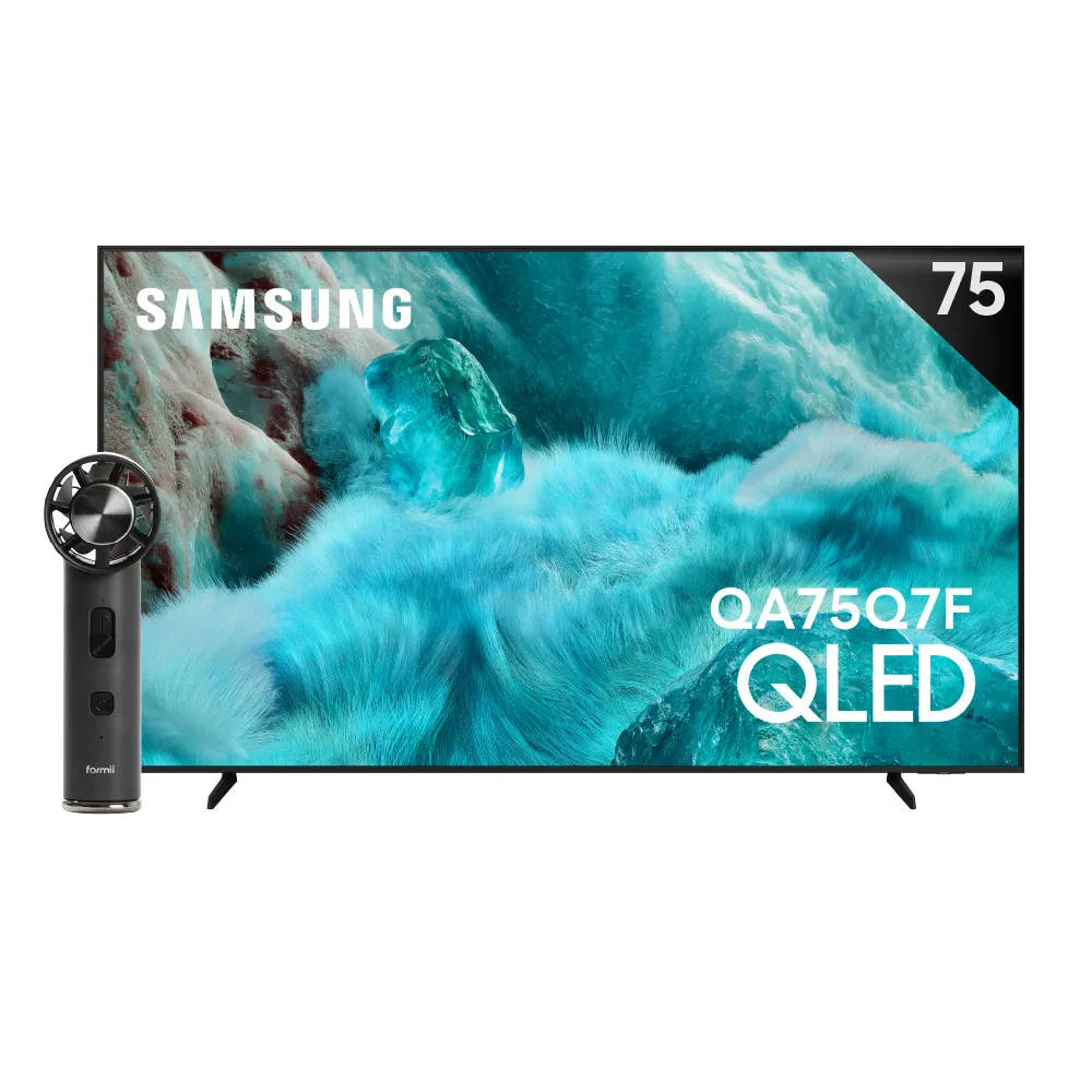 【Samsung 三星】75型 4K QLED AI 智慧顯示器 75Q7F 壁掛安裝(QA75Q7FAAXXZW)