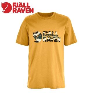 【Fjallraven】男 Multicolor Logo T恤《赭黃》F12600268/機能衣/排汗衫/運動衫