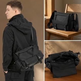 【LEESA】商務包\郵差包\單肩包\牛津布包\大容量包包\工裝包\美式包包\簡約\男生包包\側背包\防