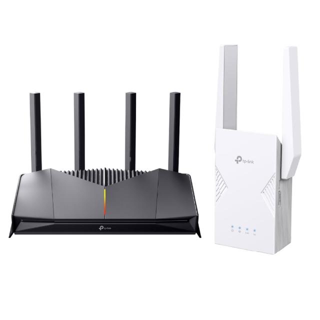 【TP-Link】延伸器組★WiFi 7 雙頻2.G路由器/分享器+Wi-Fi 7 雙頻延伸器(Archer GE230+RE225BE)