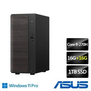 【ASUS 華碩】特仕版 桌上型電腦（Core 9-270H/16G+16G/1TB SSD/W11 PRO/H-V501MV-09270H001XB）