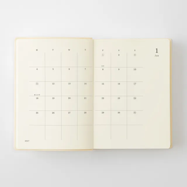 【MIDORI】MD NOTEBOOK 2027手帳日記(A6)一期一會