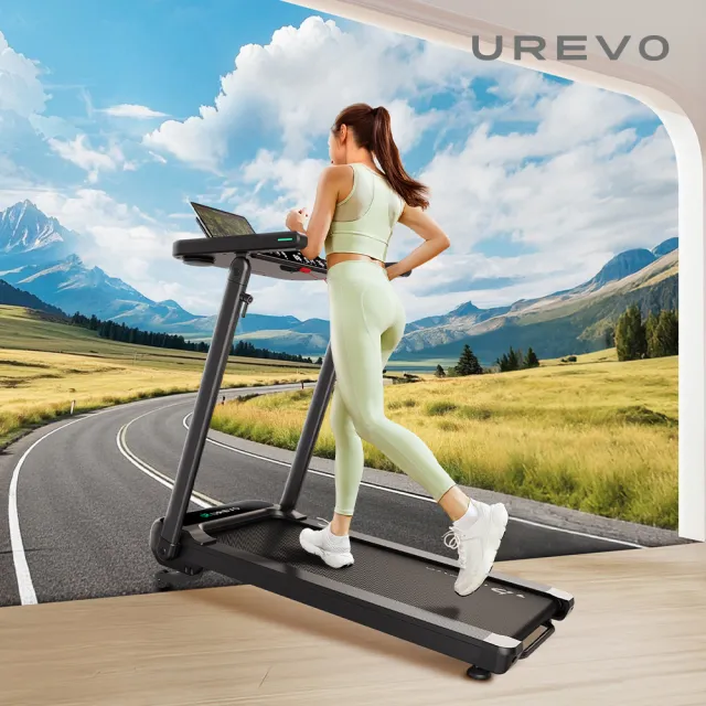 【UREVO】URTM037 Foldi 3S 桌板跑步機  (摺疊跑步機/健走機/慢走機/超慢跑/走步機/走路機/大桌板)