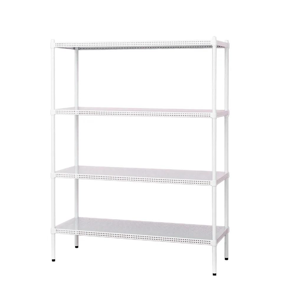 【dayneeds 日需百備】極致美學 90x35x120公分烤漆四層架(沖孔鐵架/收納層架/展示架/層架/鐵架)