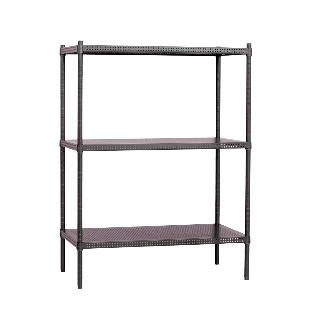 【dayneeds 日需百備】極致美學 90x35x120公分烤漆三層架(沖孔鐵架/收納層架/展示架/層架/鐵架)