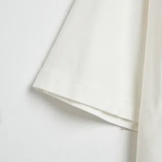 【SOMETHING】女裝 不對稱造型短袖T恤(白色)