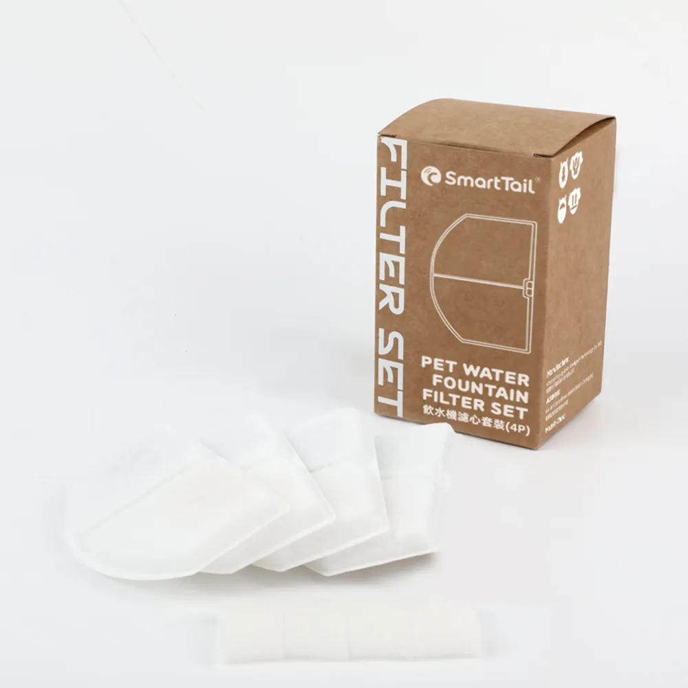 【SmartTail】S系列G系列飲水機專用濾心替換包4入裝(公司貨 寵物飲水機濾心 濾芯 補充包 寵物)
