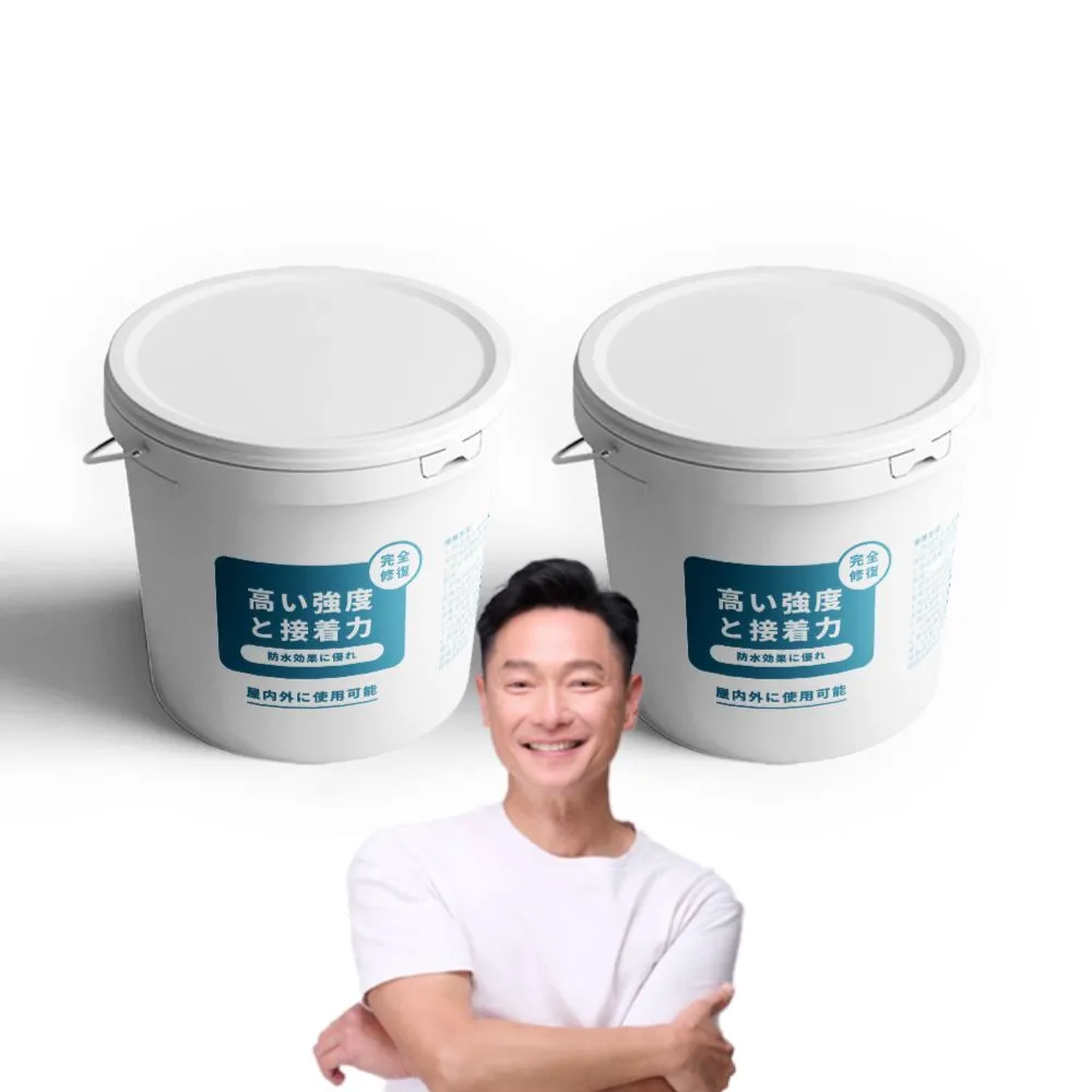 【寶媽咪】強效防水膠2入漏水救星(防霉因子不泛黃/延展性強/補牆裂縫/台灣製造/謝祖武/頂樓修繕)