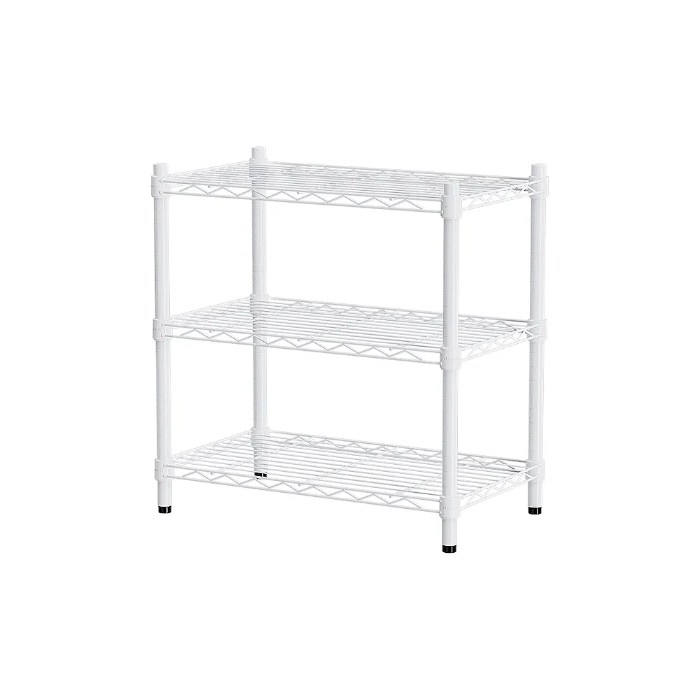 【dayneeds 日需百備】輕型 60x35x60公分 三層波浪架 三色可選(鐵力士架/收納層架/鞋架/展示架)