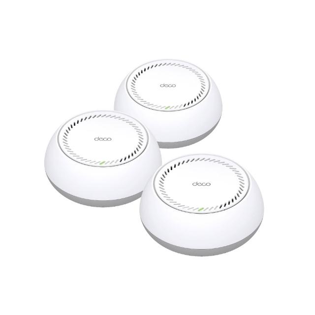 【TP-Link】WiFi 7 BE11000 三頻6串流雙5G PoE 真 Mesh 無線路由器 wifi分享器(Deco BE65-PoE三入組)