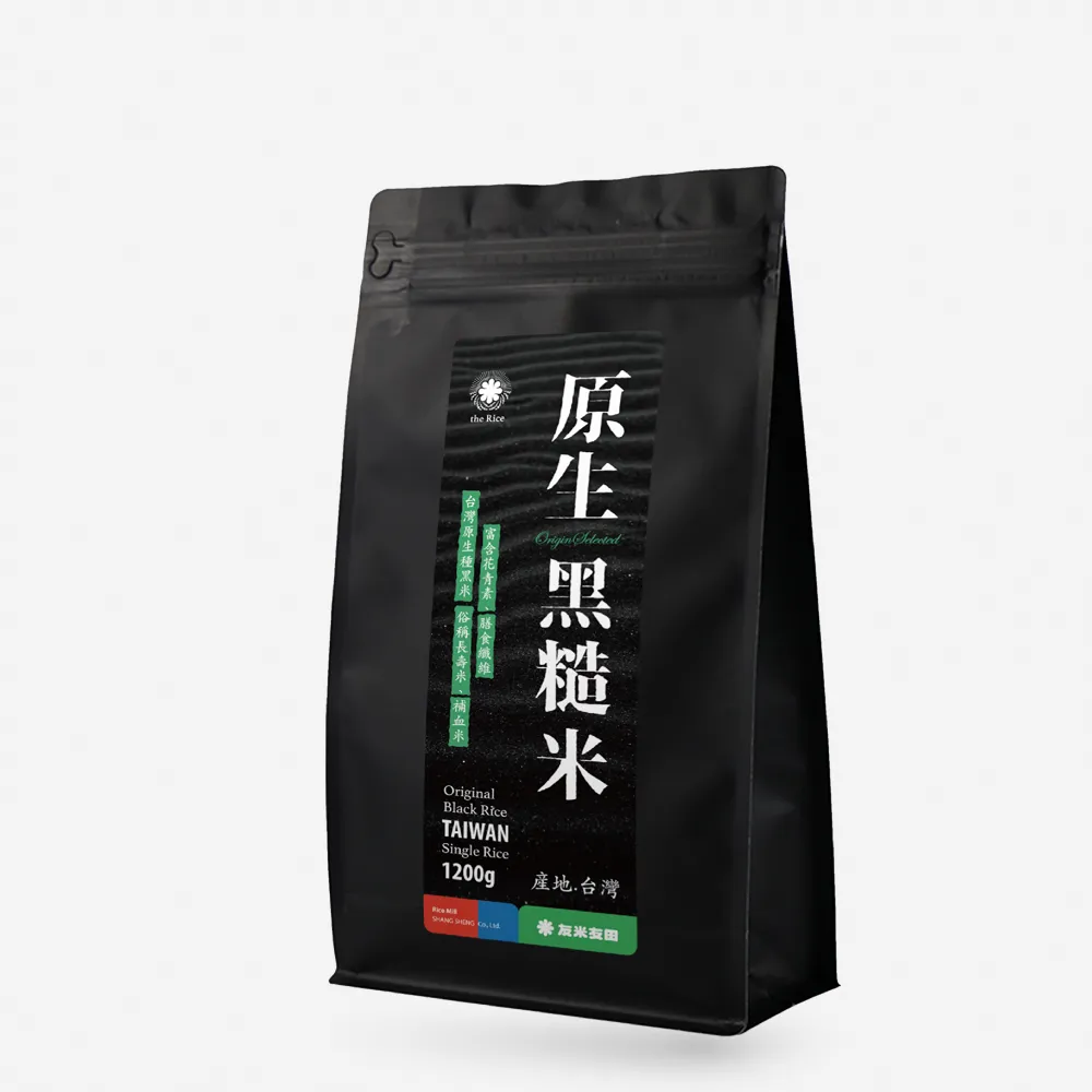 【友米友田】原生黑糙米x3 健康/口感清爽/原型食物/香氣濃郁(1.2kg 3入組)