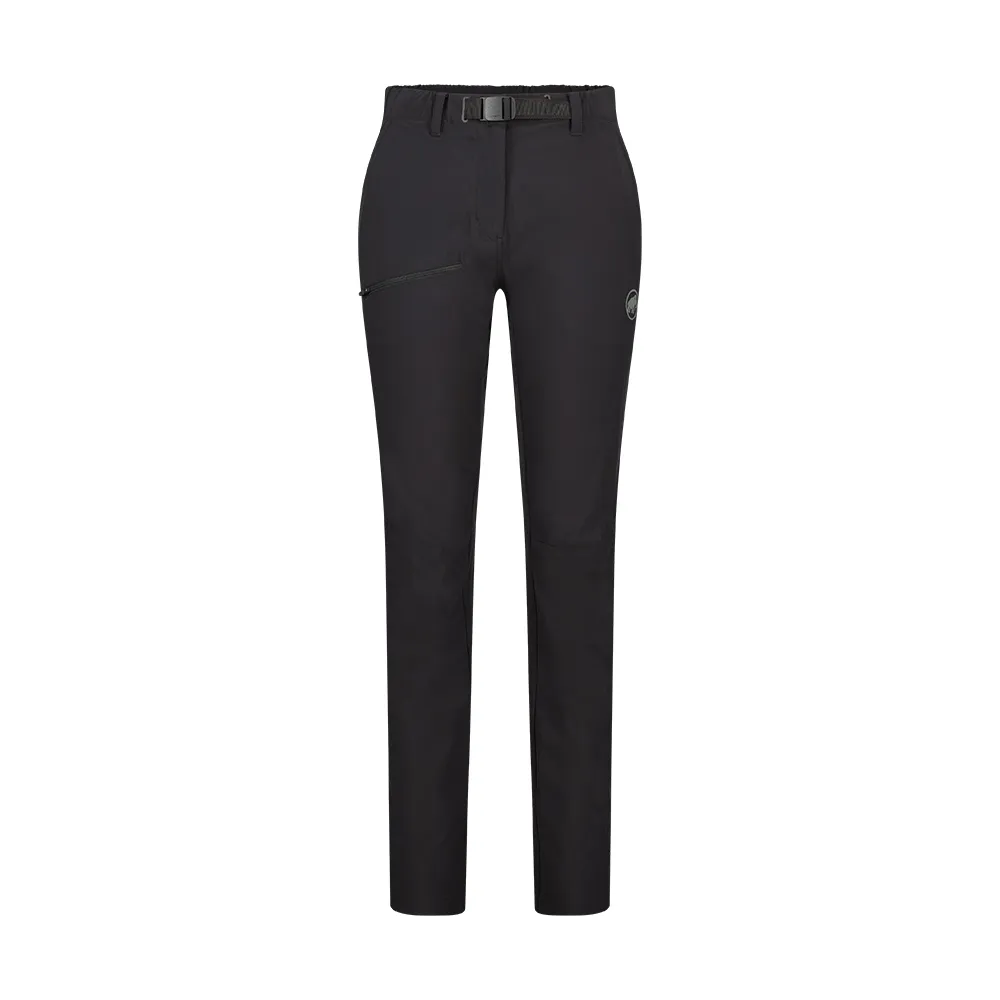 【Mammut 長毛象官方直營】Aegility Pants AF Women 日系機能舒適防潑水長褲 黑色 女款 #1022-02240
