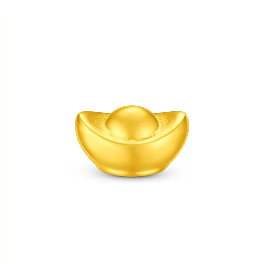 【周大福】網路限定款 元寶 1公克黃金金豆_計價黃金(贈小金豆瓶/夏季新品上市)