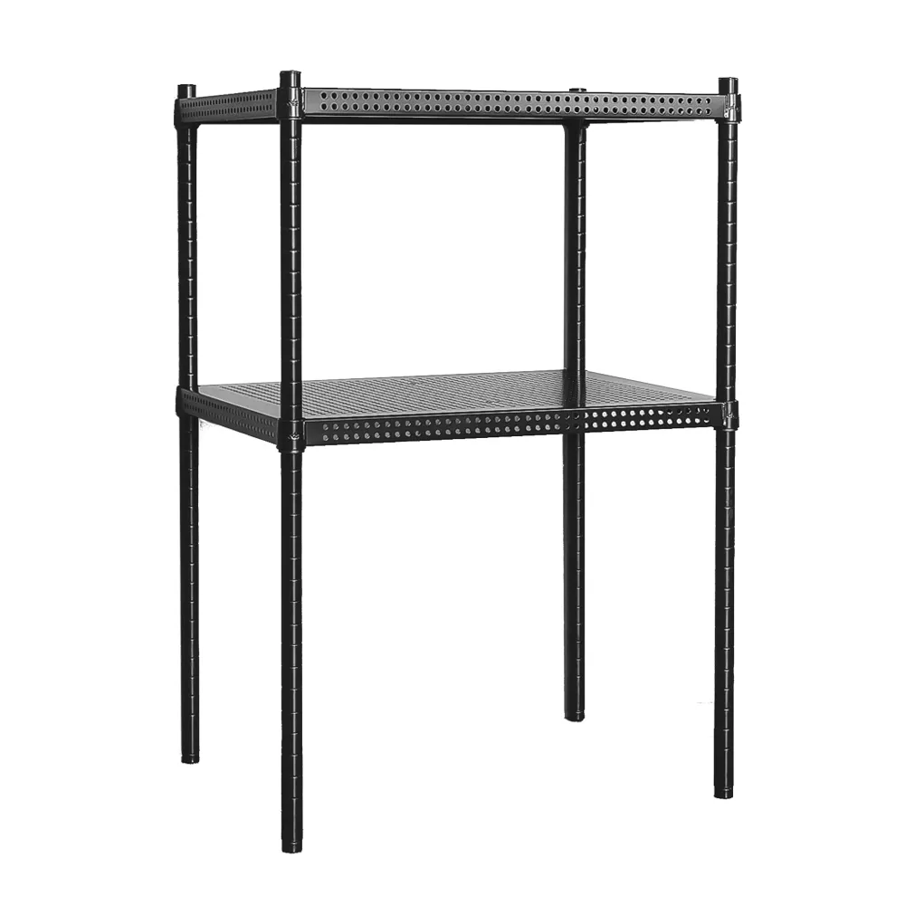 【dayneeds 日需百備】極致美學 60x45x90公分烤漆二層架(沖孔鐵架/收納層架/展示架/層架/鐵架)
