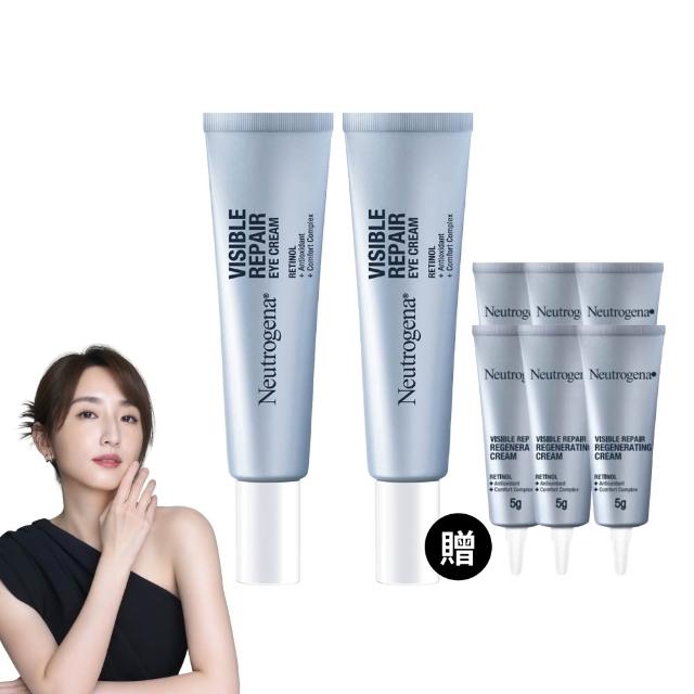 【Neutrogena 露得清】肌緻新生A醇眼霜15g 2入組(柯佳嬿代言/抗老推薦)