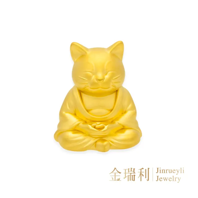 【金瑞利】黃金擺件2.18錢±1厘(金狐禪師)