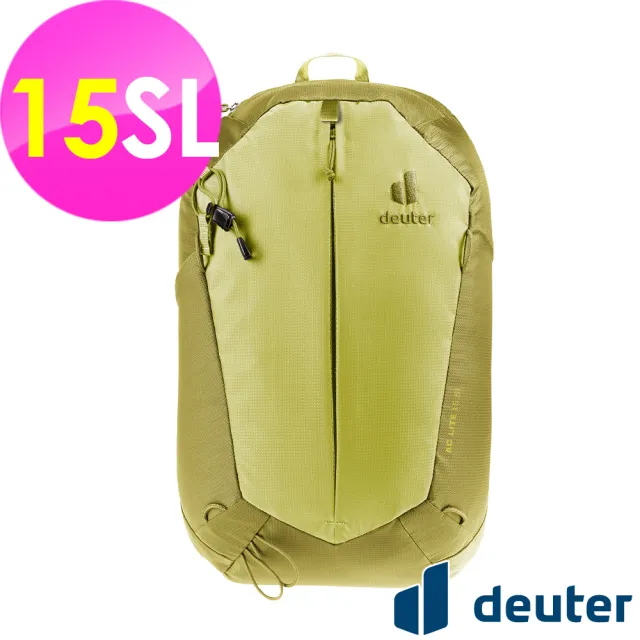 【deuter】AC LITE網架直立式透氣背包15SL(3420024黃綠/戶外旅遊/日常休閒/旅行/登山健行)
