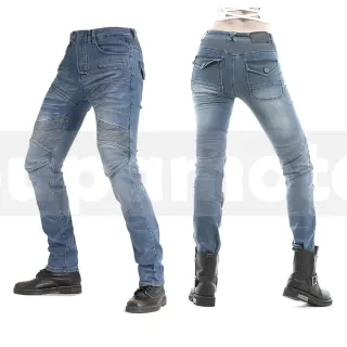 【Supamoto】防摔護具牛仔褲(防摔褲/刷色/護具/護膝護腿/彈性防護)