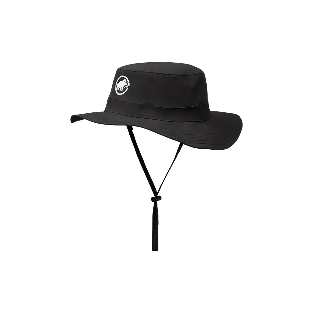 【Mammut 長毛象】Runbold Hat 防曬透氣漁夫帽 黑色 #1191-04614