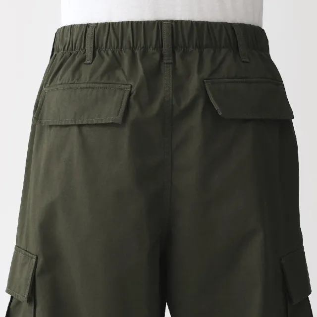 【MUJI 無印良品】男水洗棉舒適工作褲(深灰/黑色/深綠)
