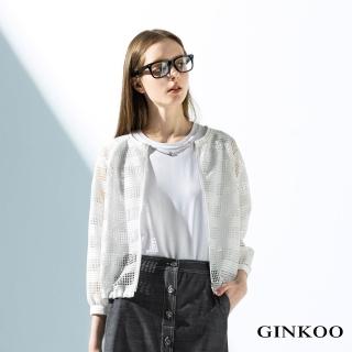 【GINKOO 俊克】前短後長領口飾鍊背心