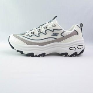 【SKECHERS】女戶外越野系列 D LITES MAX 老爹鞋 厚底 (180399WBK米白)