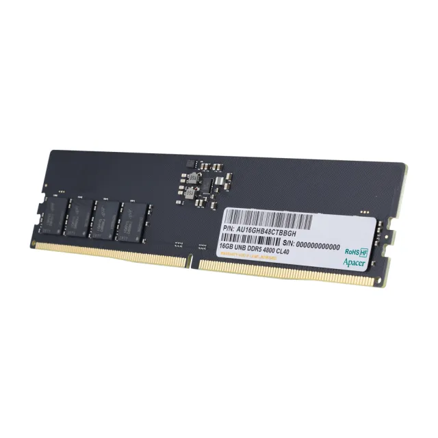 SSD+RAM組合★【Apacer宇瞻】DDR5 5600 16GB 桌上型記憶體+1TB SSD固態硬碟(讀3600MB/s 寫3000MB/s)