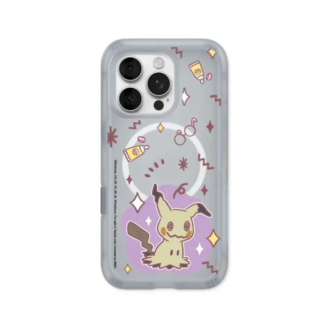 【RHINOSHIELD 犀牛盾】iPhone 18/17/16/15系列AirX 氣墊磁吸防摔手機殼/暖色系列-謎擬Q(寶可夢)