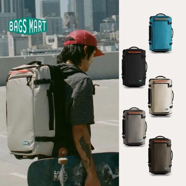 【BAGSMART】旅人Ultra兩用雙肩拉桿包43L(大容量 防潑水 登機 後背包 旅行袋)