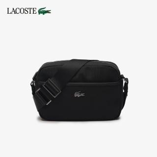 【LACOSTE】包款-Everyday 輕量尼龍斜背包(極致黑)