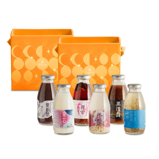 【谷溜谷溜】momo獨家-月圓有禮6入綜合中秋禮盒x2(295ml/瓶;童芯 夏雨 黑瓊露 裸心 紫相思 彤顏)