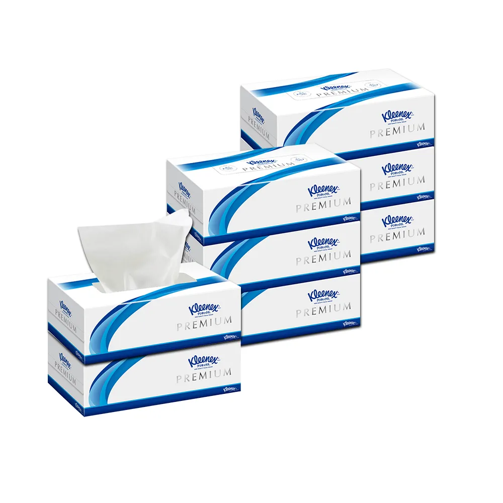 【日本Kleenex】奢華柔軟盒裝面紙160抽x8盒