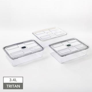 【Prepara】Click系列TRITAN保鮮盒(6號)-3.4L
