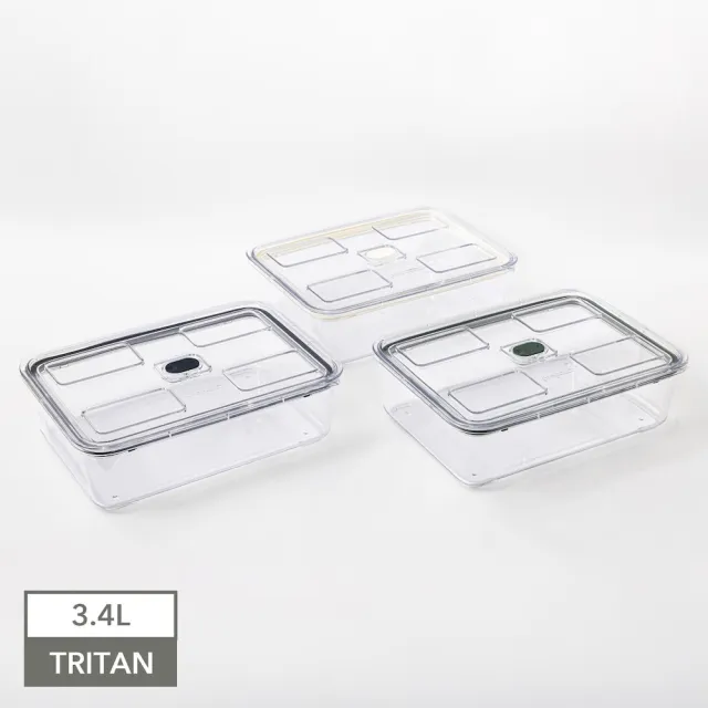 【Prepara】Click系列TRITAN保鮮盒(6號)-3.4L