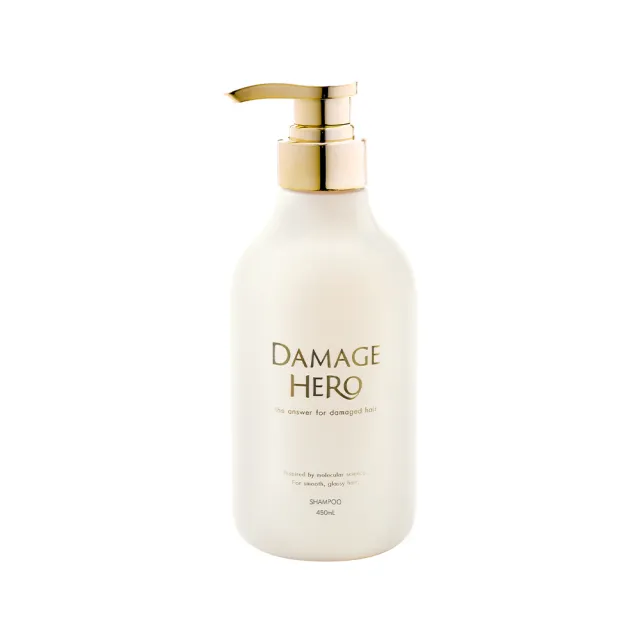 DAMAGE HERO黛赫柔 分子修護洗髮精 450mL(修護受損髮/撫平毛躁/柔順亮澤/胺基酸洗髮精)