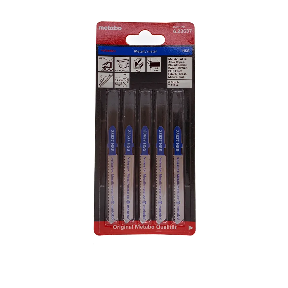 【metabo 美達寶】23637/金屬線鋸片/5入(工具配件)