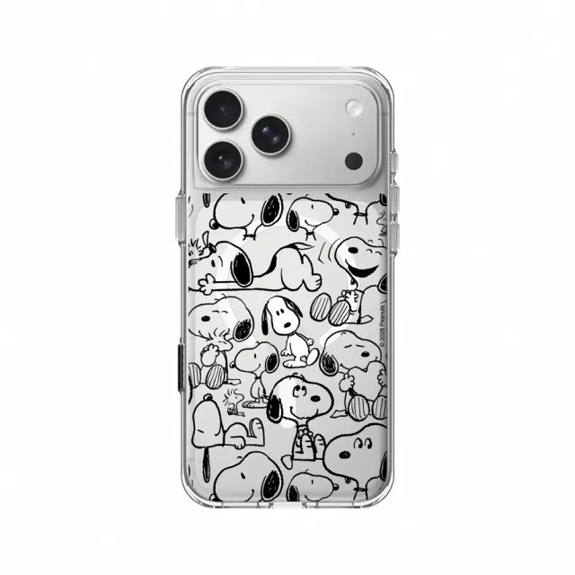【RHINOSHIELD 犀牛盾】iPhone 18/17/16/15/14系列 Clear 透明防摔磁吸手機殼/找我嗎？(Snoopy 史努比)