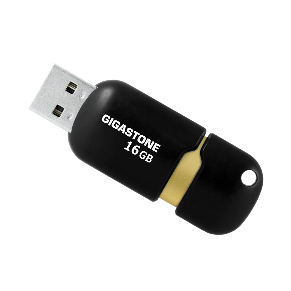 【Gigastone 立達國際】16GB USB3.1/3.2 Gen 1 黑金膠囊隨身碟 U307S(16G 原廠保固五年)