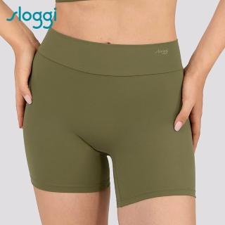 【sloggi】GET ACTIVE 2.0簡約時尚運動系列 中腰單車褲(千歲綠)