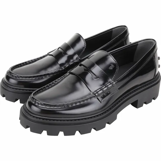 【TOD’S】TODS 漆皮小牛皮厚底樂褔鞋-2色可選(義大利手工皮革)