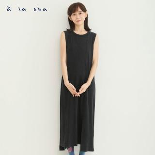 【a la sha】雪花水洗感不對稱背心洋裝
