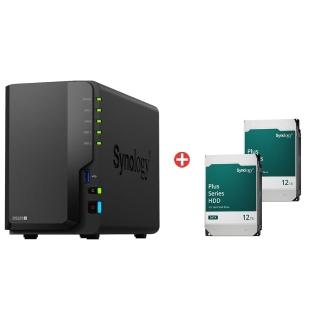 【Synology 群暉科技】搭12TBx2★ DiskStation DS225+ NAS 網路儲存伺服器(2Bay/Intel/2GB)(HAT3310-12TB)