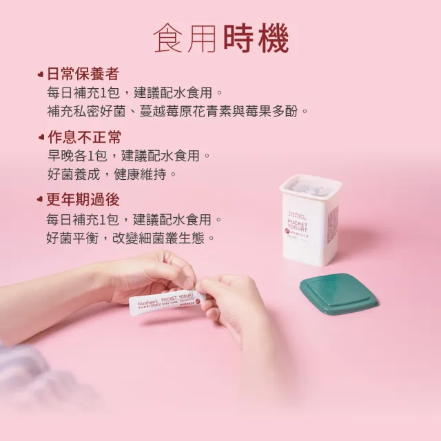 【馬修嚴選】莓萃優格益生菌25包x1罐(專為女性設計)