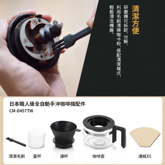 【TWINBIRD】日本製★咖啡教父田口護職人級全自動手沖咖啡機(CM-D457TW)